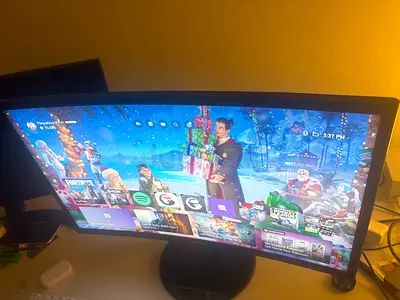 Samsung Curved 24 Inch Cf390 Curved Monitor