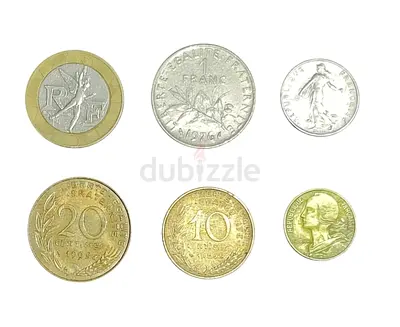 France Vintage Coin Collection From the 1990s