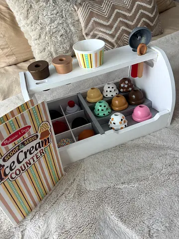 Melissa  Doug Wooden Ice cream Set
