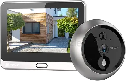 EZVIZ DP2 Wirefree Peephole Door Viewer Camera with Built in Doorbell (Brand New)