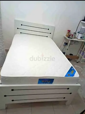 Double size Bed with mattress 120x190cm. All times delivery available