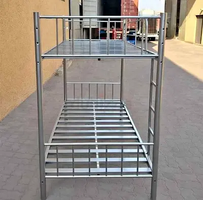 Brand new silver bunk Bedframe for sale. Delivery available. Sturdy metal bed