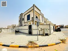 Corner villa for sale in Al Zahia, Ajman | 4 master bedrooms | At a great price, negotiable | Close
