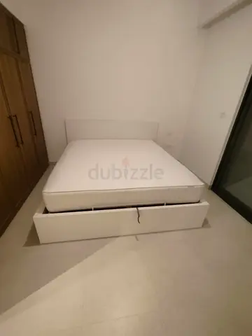 IKEA Malam Ottoman king  size 180×200cm bed with inside full storage and IKEA mattress