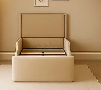 Beige colour 90*200 single bed