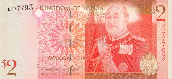 TONGA 2 PAANGA BANKNOTE 2009