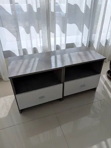 2ps - Stylish Modern Nightstand with Drawers