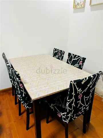 Dining Table with 5 chairs