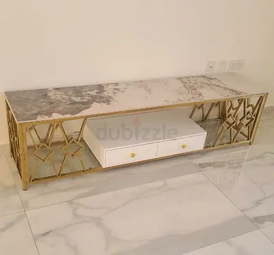 Elegant Marble Top Console Table
