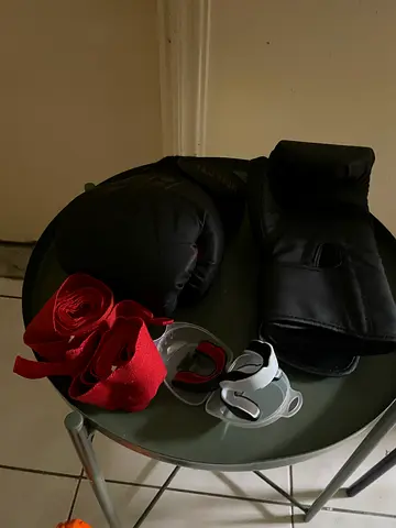 Boxing Gloves and Training Gear Set (READ DESC.)