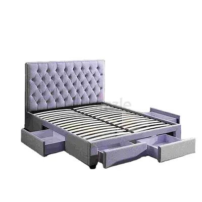 Elegant Storage Bed with Stylish Headboard
