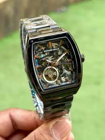Richard Mille Skeleton Automatic Watch in Black
