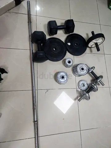 Complete Weightlifting Set for Home Gym