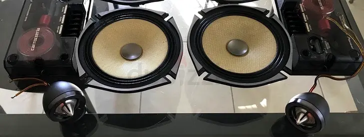 Pioneer Carrozzeria Speakers and Amplifier Set