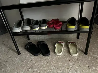 Bench with shoe storage