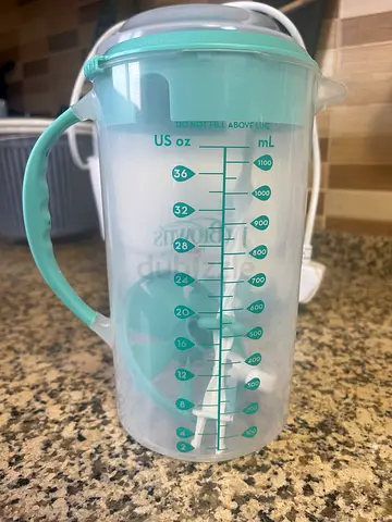 Dr. Brown’s milk pitcher with Measurement Markings