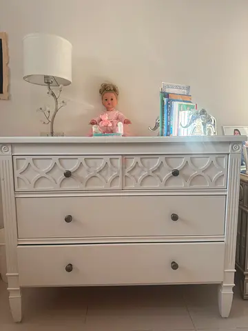 Elegant White Baby Dresser from pottery barn