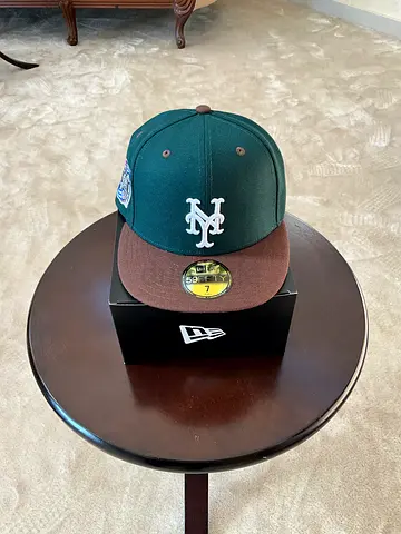 New era mlb fitted New York Mets subway series patch size 7