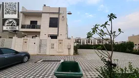 For rent in Al Yasmin, a residential/commercial villa with 5 master bedrooms, a majlis, a living roo
