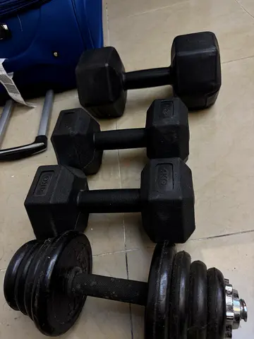 Set pf dumbbells