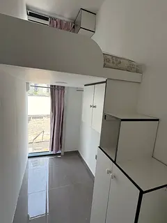 Nice partition room ready in lady apartment in business bay