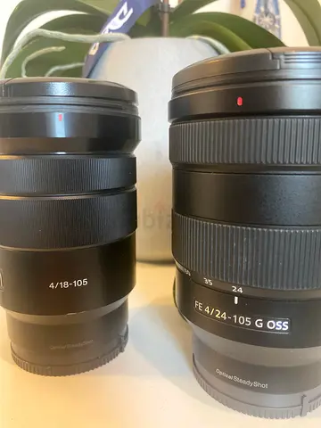 18-105 and 24-105 sony Can be sold separately