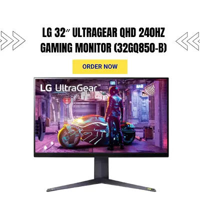 LG 32″ UltraGear™ QHD Gaming Monitor – 240Hz (260Hz OC)