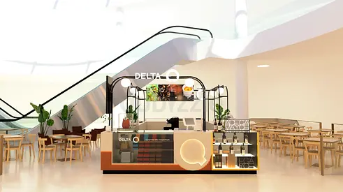 Refined Food Kiosk Design for Premium Spaces