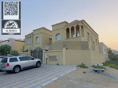 For sale in Al Muwaihat 2, third plot from Sheikh Ammar Street, corner villa, 5 rooms, majlis, livin