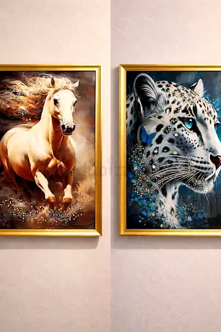 Stunning Animal Artwork - Horse and Leopard Paintings