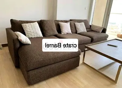 Premium Quality CrateBarrel Lounge Deep feather filled Sofa