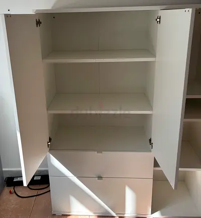 Modern White Storage Cabinet for Sale
