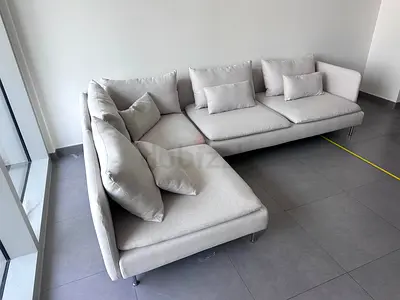 Looks great Condition Ikea Sodhremn Corner Sofa Beige