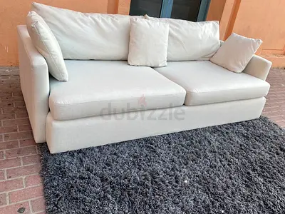 Premium Quality CrateBarrel Lounge Deep feather filled Sofa Beige