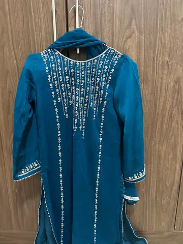 Blue shalwar kameez for girls