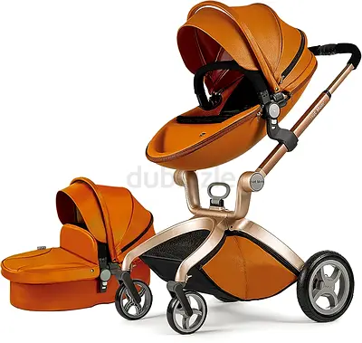 Hot Mom Baby Stroller: Baby Carriage With Adjustable Seat Height Angle And Four-Wheel Shock Absorpti