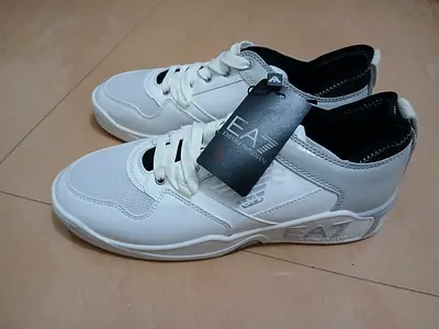 Stylish EA7 White Sneakers with Tags