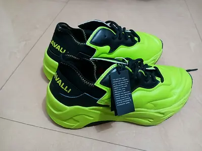 Stylish Green and Black just cavali Sneakers