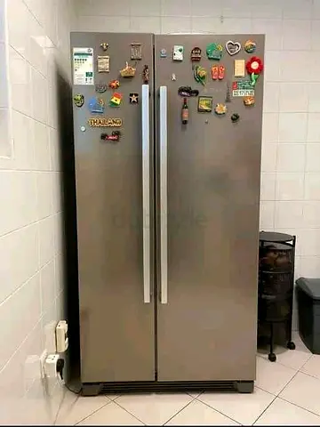 Stainless Steel side by side Refrigerator with Magnets