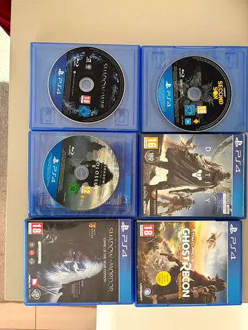 6 PS4 games in great condition