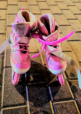 Girl roller skates