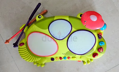Fun Frog Musical Toy Drum Set