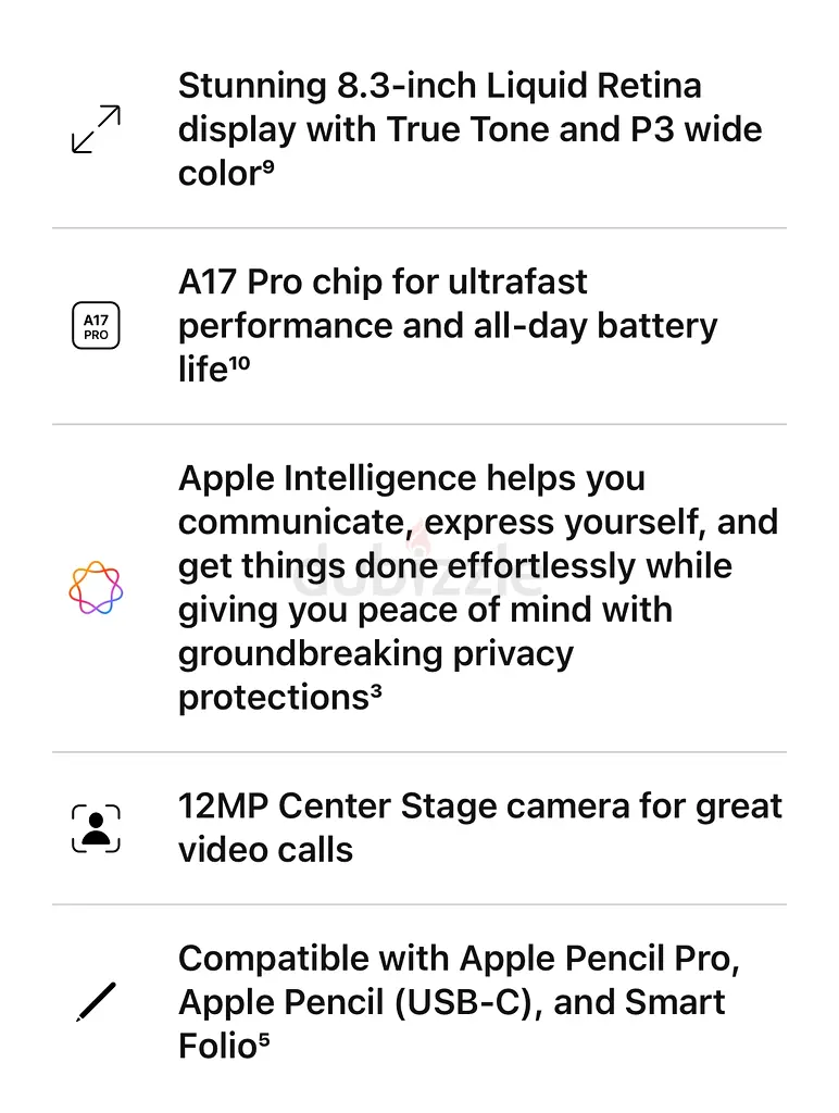 iPad mini (A17 Pro)65073413118850111