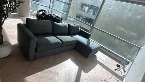 Ikea vimle L shape sofa bed with mattress