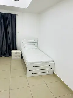 BRAND FLAT @ MASTER BEDROOM 1 BEDSPACE for INDIAN for 1600 AED for sharing with 1 at SHARAF DG metro
