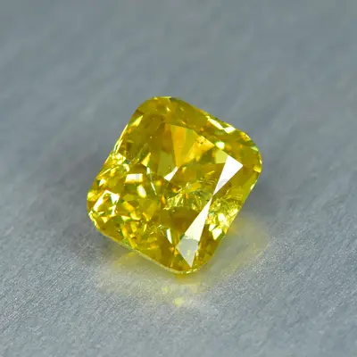 Natural Fancy yellow green diamond 0.17 carat