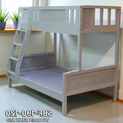 Brand New Solid Wood Bunk bed with Good Quality comfortable mattress