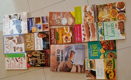 Collection of Cookbooks and Family Guides