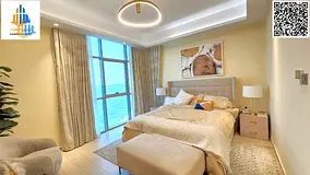 Own an apartment on Ajman Creek for AED 8,000 per month. No commission. Freehold. 1 bedroom. Registr