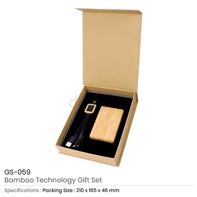 Bamboo Technology Gift Sets in Kraft Gift Box